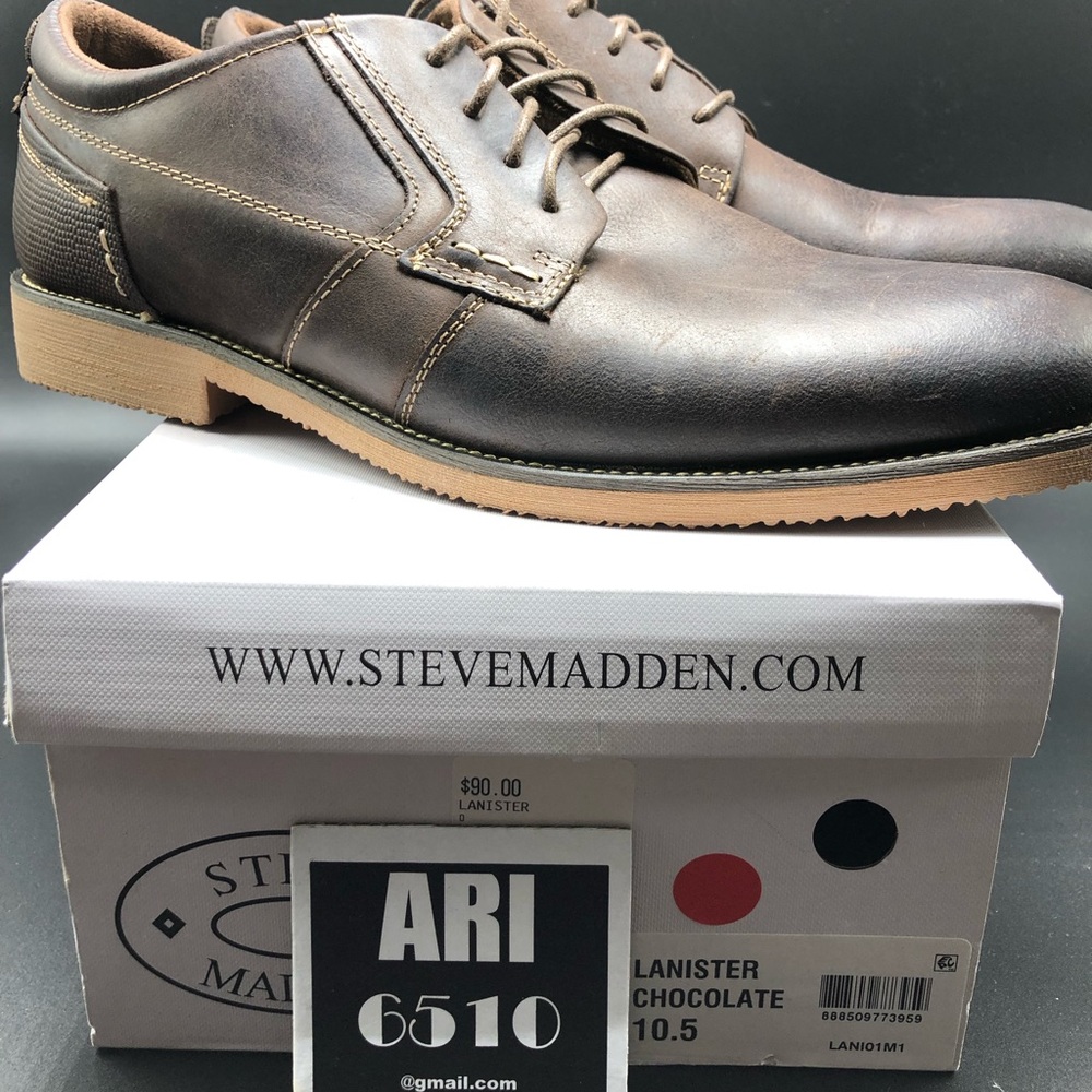 Steve Madden Men's Lanister Oxford Chocolate 10.5